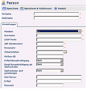 wd edit neue person